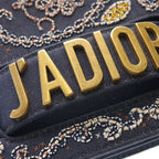 Dior J'adior Beads Denim Chain Shoulder Bag Blue Multicolor — view 6