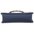 Dior J'adior Beads Denim Chain Shoulder Bag Blue Multicolor — view 4