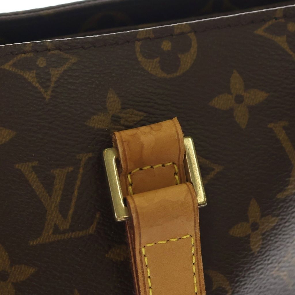 Louis Vuitton Monogram Cabas Piano Tote Brown Leather Gold — view 7
