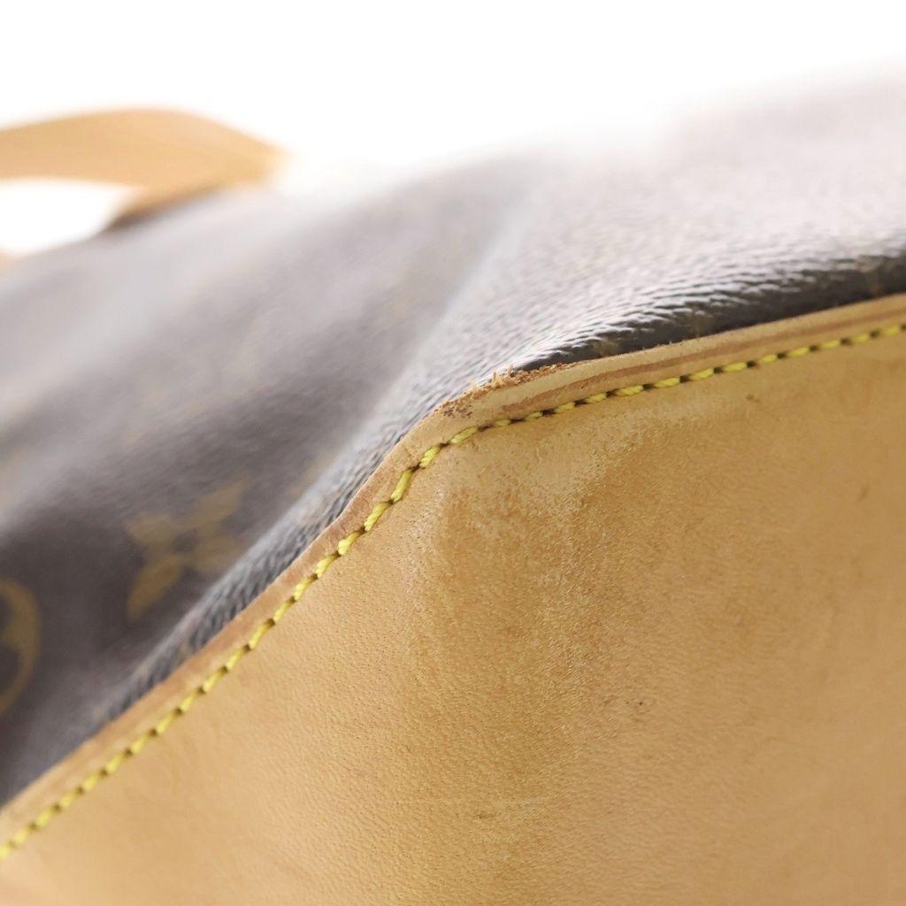 Louis Vuitton Monogram Cabas Piano Tote Brown Leather Gold — view 5