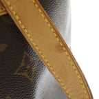 Louis Vuitton Monogram Cabas Piano Tote Brown Leather Gold — view 8