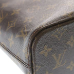 Louis Vuitton Monogram Tote Brown Leather Gold — view 5