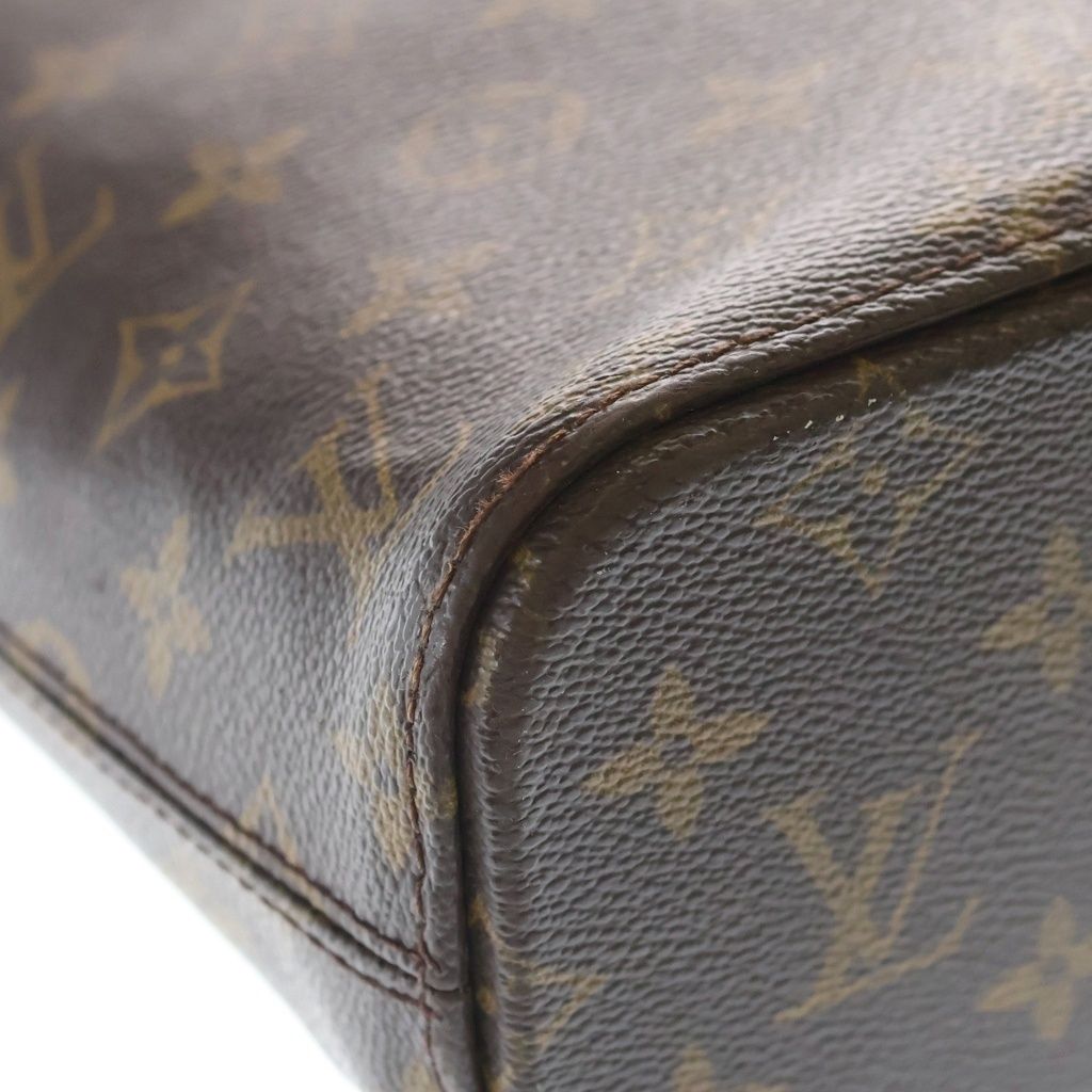Louis Vuitton Monogram Tote Brown Leather Gold — view 5