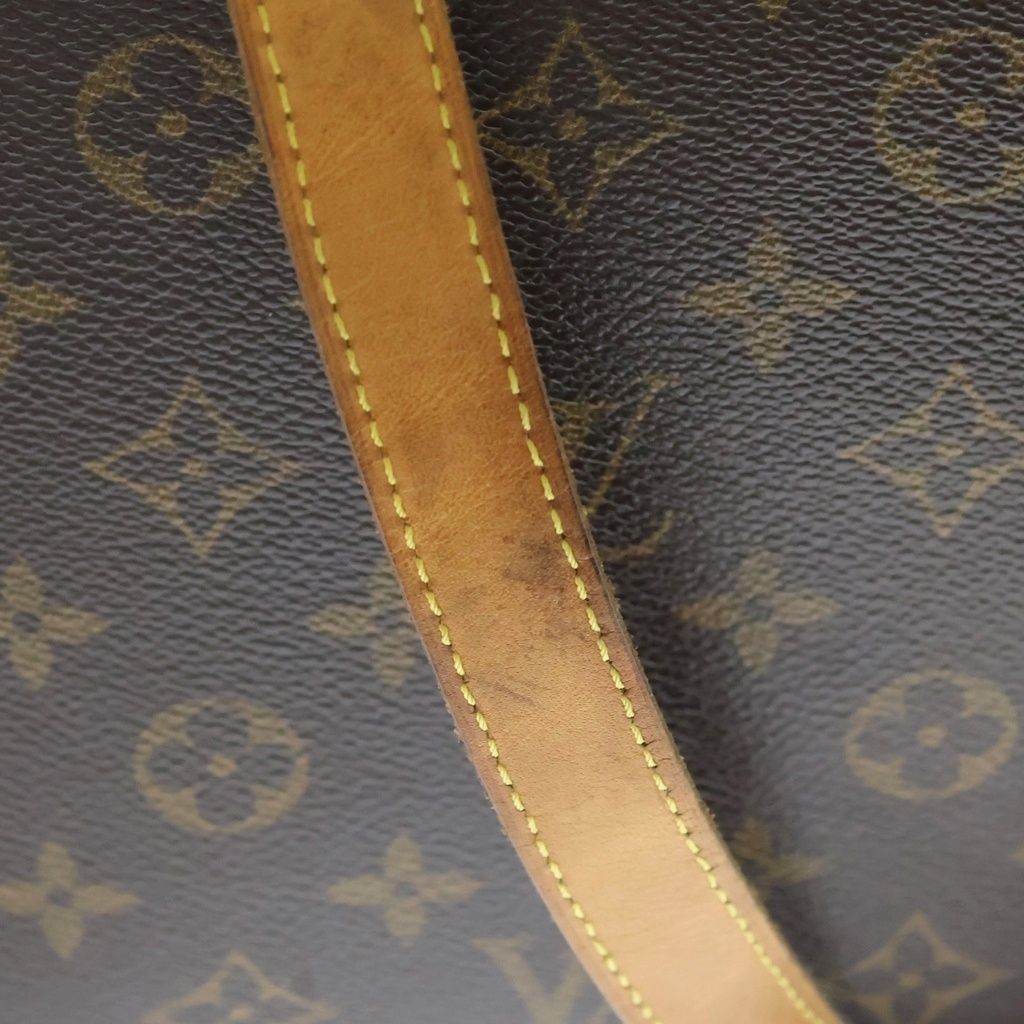 Louis Vuitton Monogram Tote Brown Leather Gold — view 7