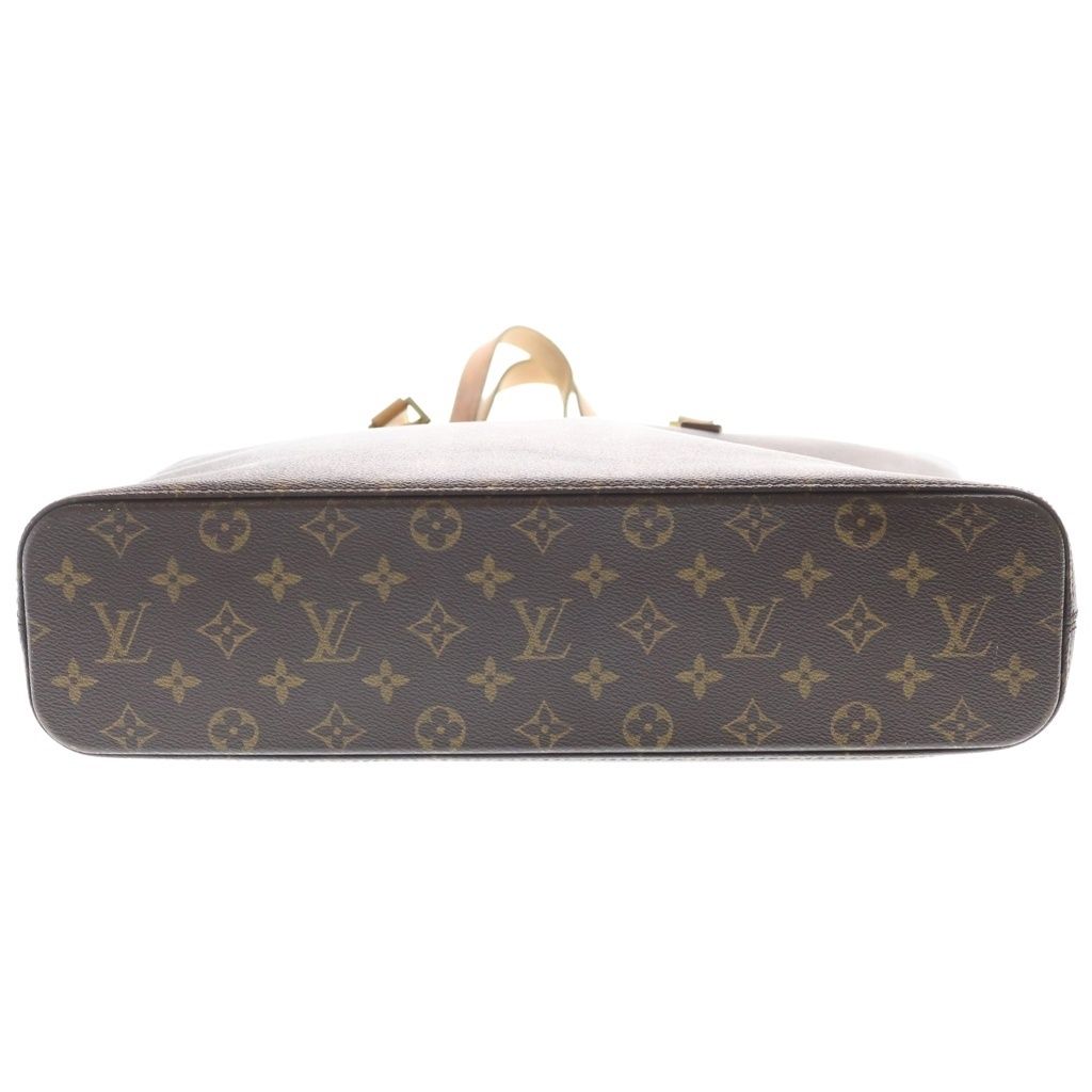 Louis Vuitton Monogram Tote Brown Leather Gold — view 4