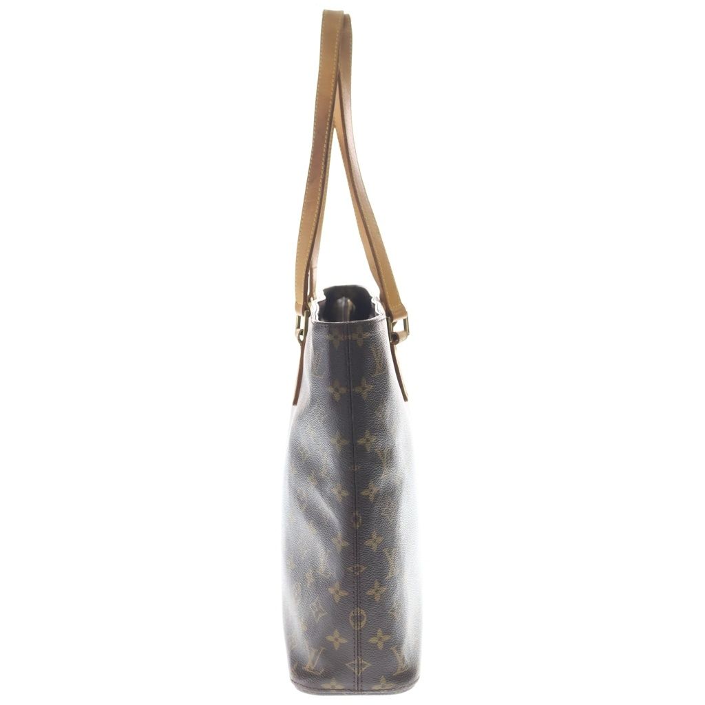 Louis Vuitton Monogram Tote Brown Leather Gold — view 3