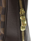 Louis Vuitton Damier Brera Handbag Brown Leather Gold — view 6