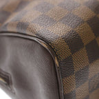 Louis Vuitton Damier Brera Handbag Brown Leather Gold — view 7