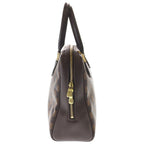 Louis Vuitton Damier Brera Handbag Brown Leather Gold — view 3