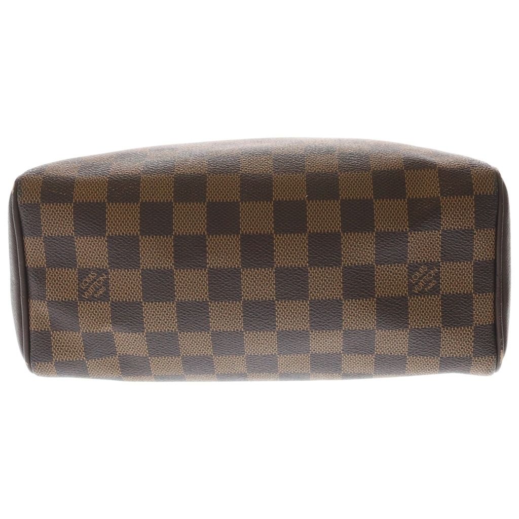 Louis Vuitton Damier Brera Handbag Brown Leather Gold — view 4