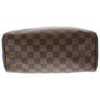 Louis Vuitton Damier Brera Handbag Brown Leather Gold — view 4