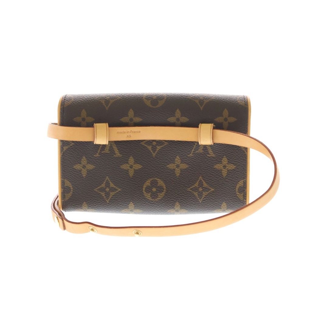Louis Vuitton Monogram Pochette Florentine Waist Bag Brown Leather Gold — view 2