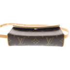 Louis Vuitton Monogram Pochette Florentine Waist Bag Brown Leather Gold — view 4