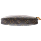 Louis Vuitton Monogram Accessoire Handbag Brown Leather Gold — view 4