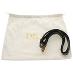 Dior Oblique Mini Phone Mini Shoulder Bag Navy Canvas Gold — view 8