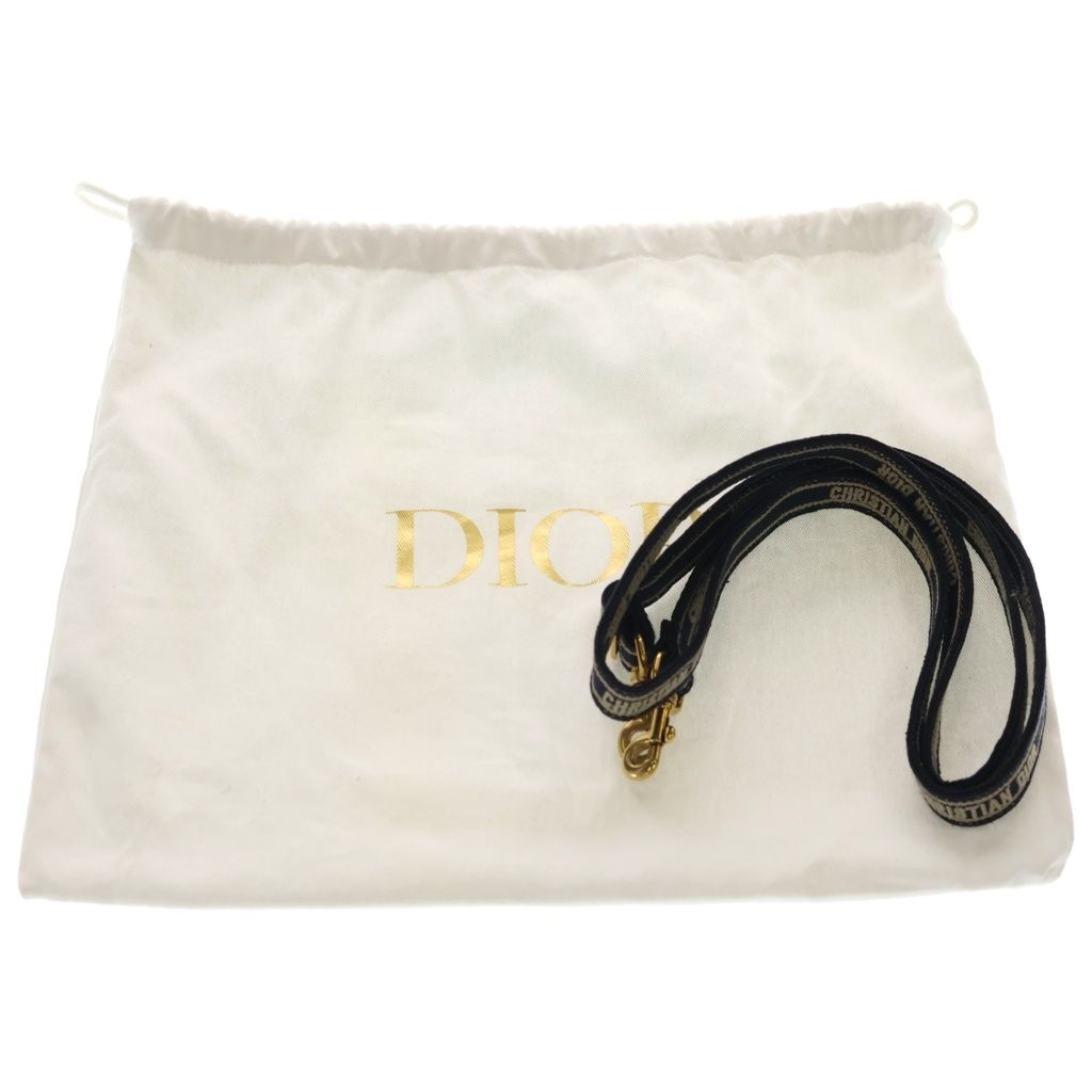 Dior Oblique Mini Phone Mini Shoulder Bag Navy Canvas Gold — view 8
