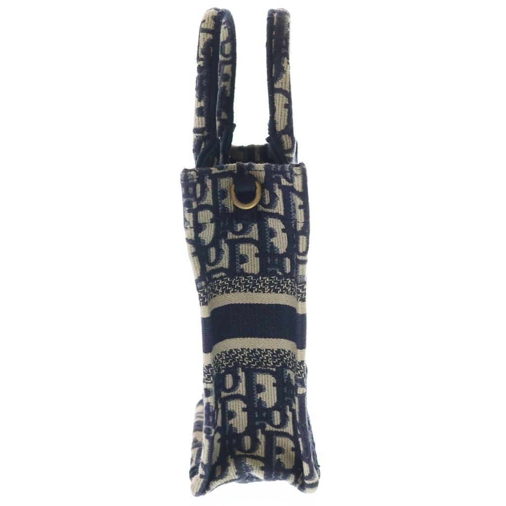 Dior Oblique Mini Phone Mini Shoulder Bag Navy Canvas Gold — view 3