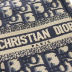 Dior Oblique Mini Phone Mini Shoulder Bag Navy Canvas Gold — view 6
