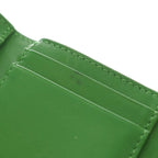 Dior Lady Lotus Wallet Patent Cannage Trifold Compact Green — view 5