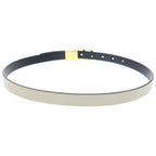 Dior Reversible Belt White Black Leather Gold — view 2