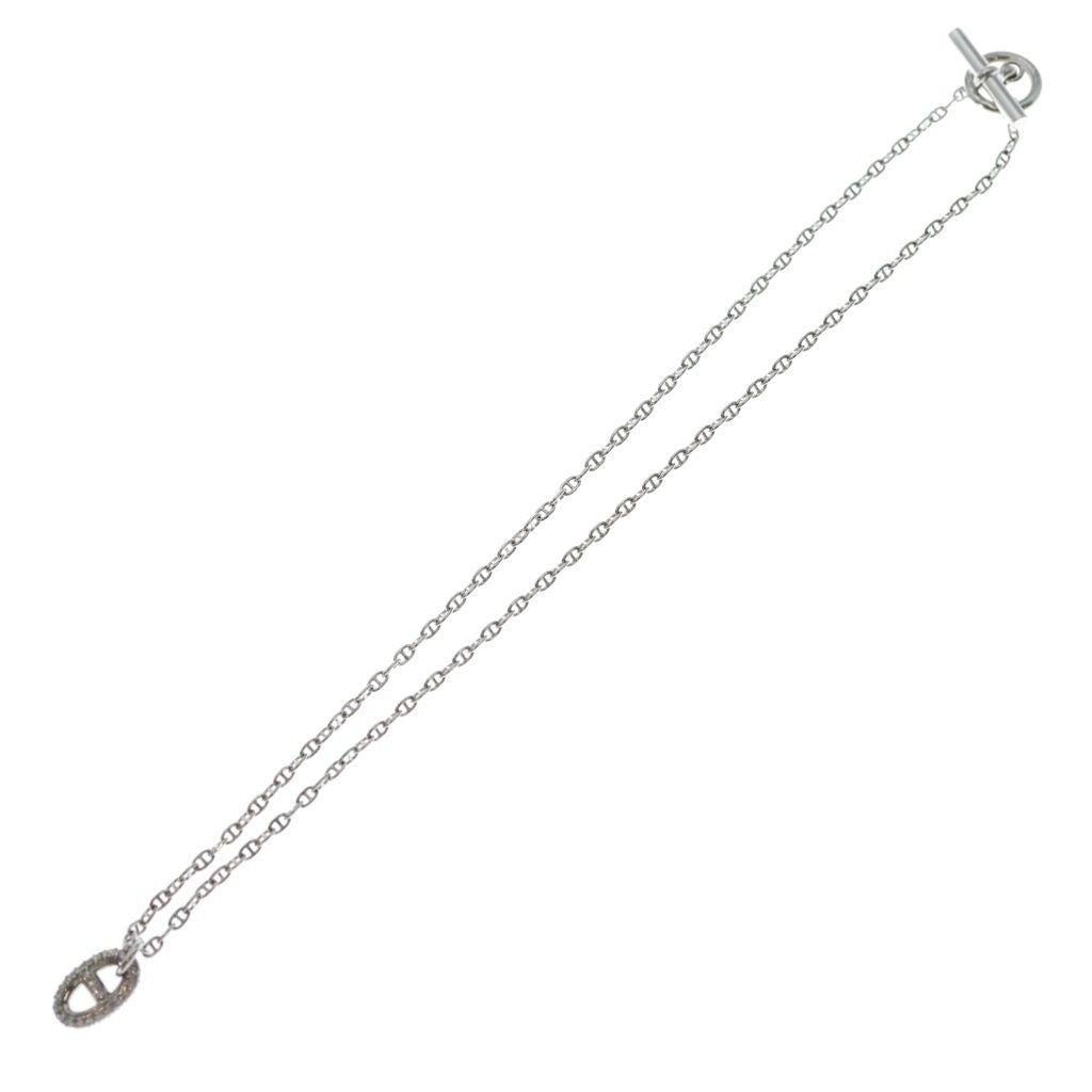 Hermes Farandole Diamond 750 18k White Gold Pendant — view 2