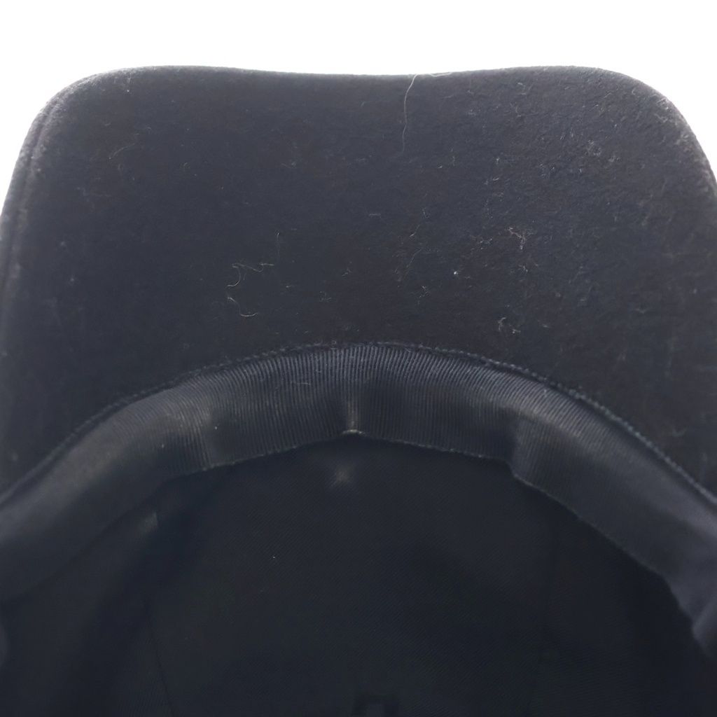 Hermes Cashmere Logo Cap Baseball Cap Black — view 6