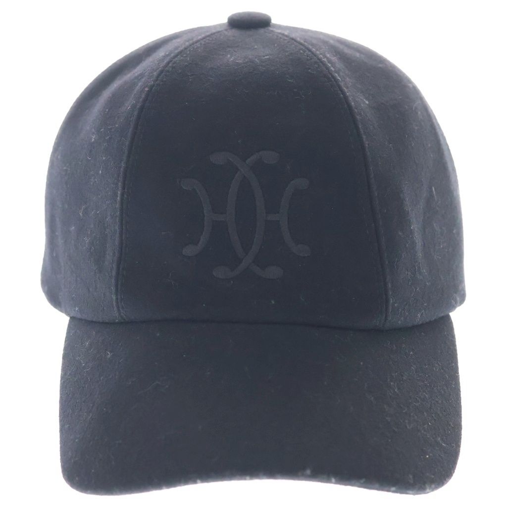 Hermes Cashmere Logo Cap Baseball Cap Black — view 4