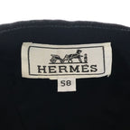 Hermes Cashmere Logo Cap Baseball Cap Black — view 8