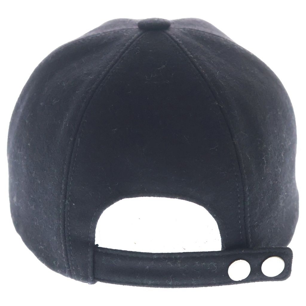 Hermes Cashmere Logo Cap Baseball Cap Black — view 2