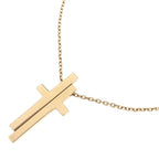 Gucci Separate Cross Necklace 18k Yellow Gold