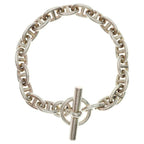 Hermes Chaine D'ancre Bracelet PM 20 Pieces Silver