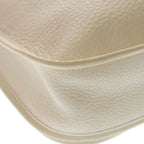 Hermes Evelyne 2 PM Taurillon Clemence Silver Shoulder Bag White — view 5