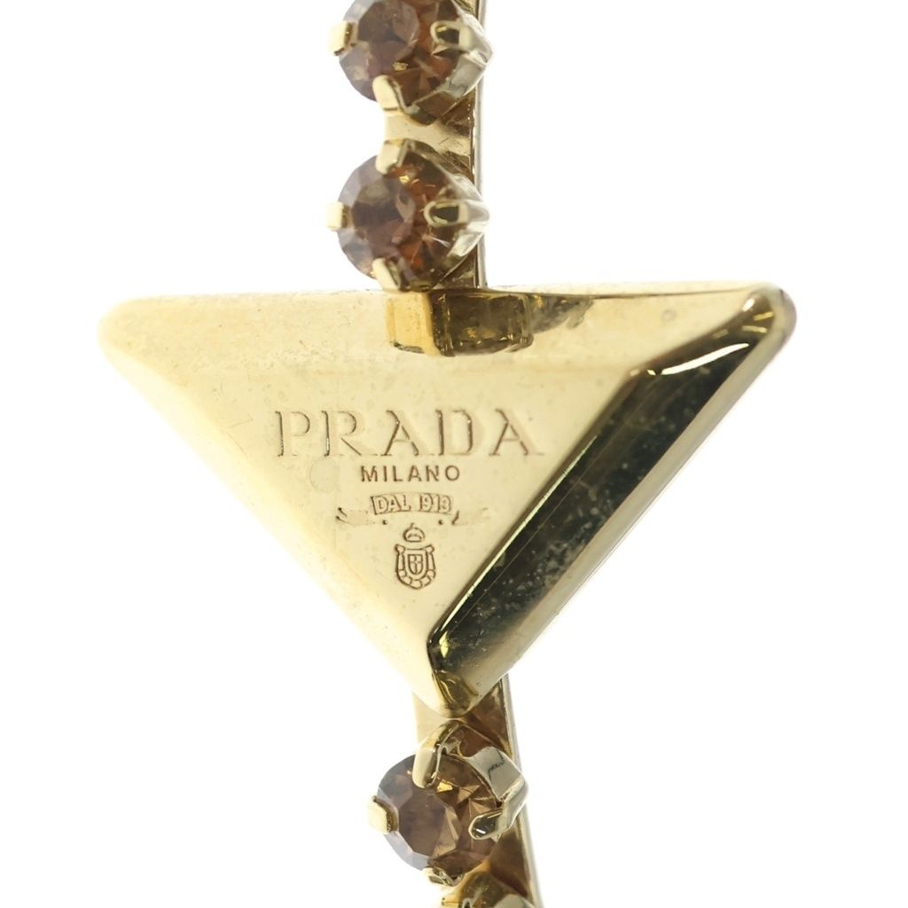 Prada Triangle Logo Headband Gold — view 5