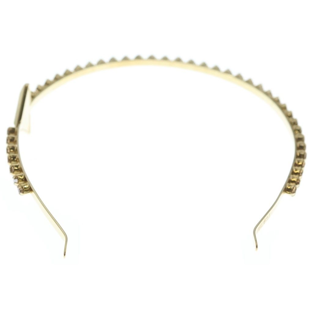 Prada Triangle Logo Headband Gold — view 2