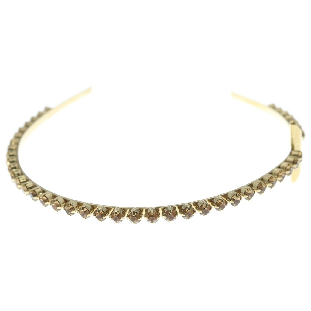Prada Triangle Logo Headband Gold — view 4