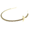 Prada Triangle Logo Headband Gold