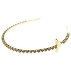 Prada Triangle Logo Headband Gold