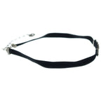 Dior Adior Rhinestone Logo Choker Necklace Black Silver — view 3