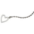 Gucci Heart Ball Chain Pendant Silver