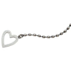 Gucci Heart Ball Chain Pendant Silver