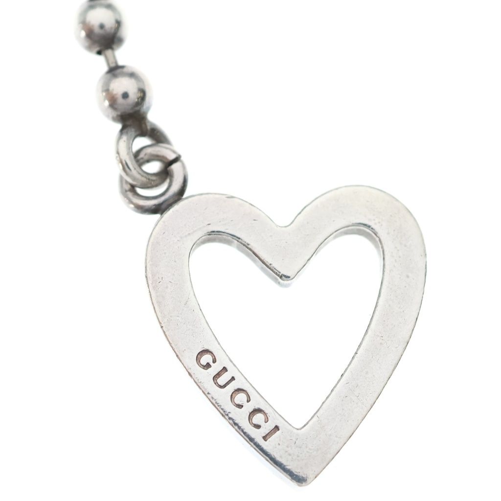 Gucci Heart Ball Chain Pendant Silver — view 3