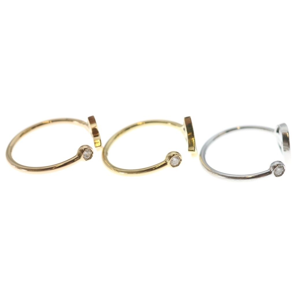 Louis Vuitton Monogram Idylle Ring 18k Trinity Diamond Gold Silver Pink — view 3