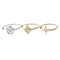 Louis Vuitton Monogram Idylle Ring 18k Trinity Diamond Gold Silver Pink