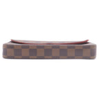 Louis Vuitton Damier Pochette Felicie Leather Shoulder Bag Chain Wallet Brown — view 4