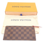 Louis Vuitton Damier Pochette Felicie Leather Shoulder Bag Chain Wallet Brown — view 7