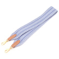 Hermes Sangle Caval Bandouliere Gold Shoulder Strap Blue Brighton Ecru