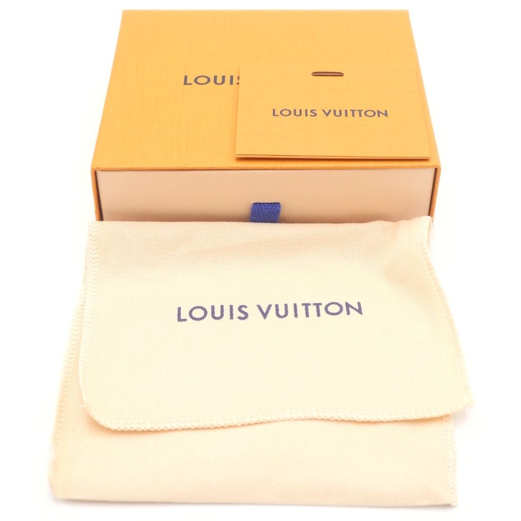 Louis Vuitton Aerogram Portefeuille Multiple Leather Bifold Wallet Black — view 6