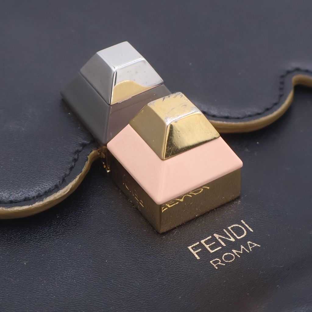 Fendi Canai Chain Shoulder Bag Black Leather — view 7