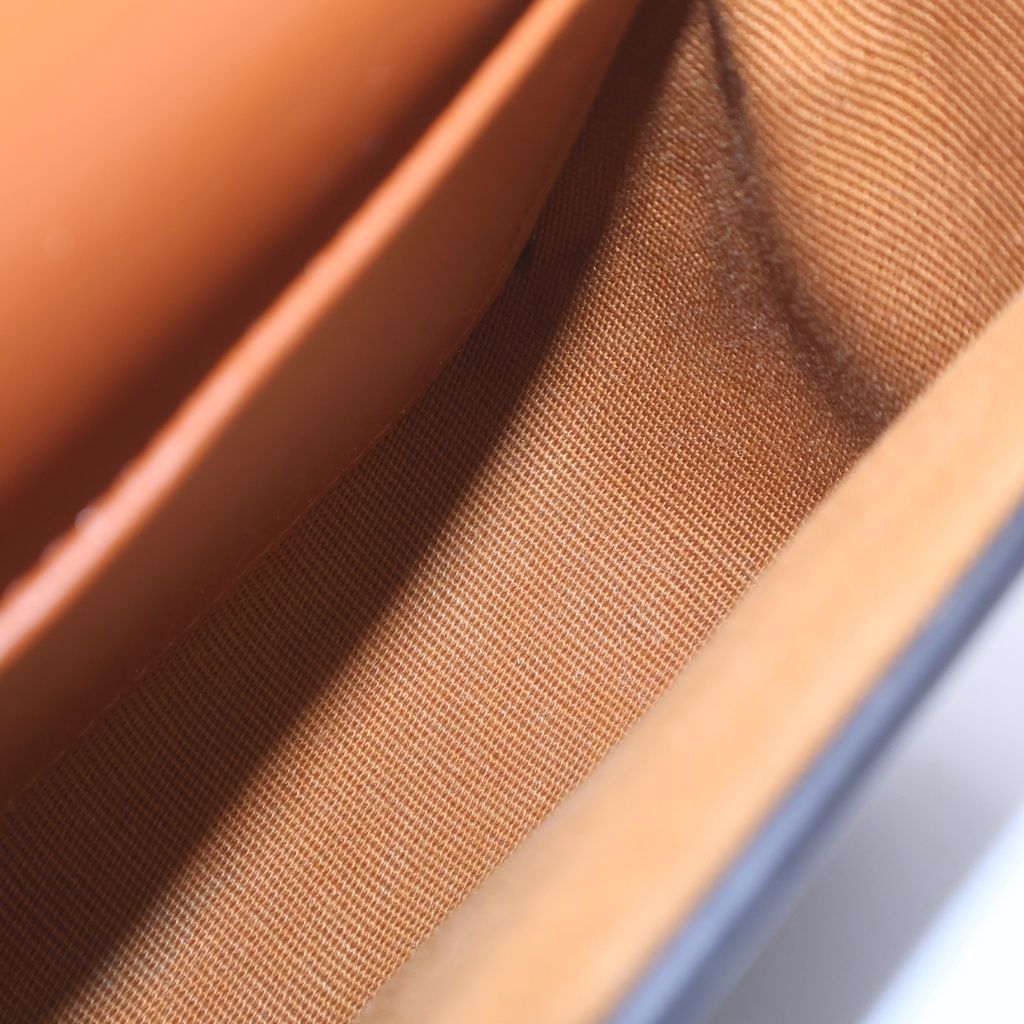 Celine Mini Claude Triomphe Shoulder Bag Brown Leather — view 8