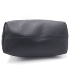 Prada Vitello Daino Leather Tote Shoulder Bag Black — view 4